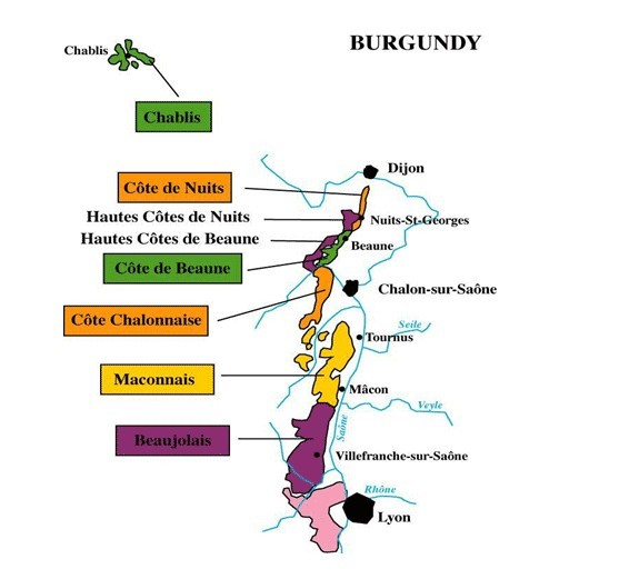 勃艮第產(chǎn)區(qū)等級劃分