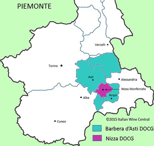 尼扎（Nizza DOCG）保證法定產區