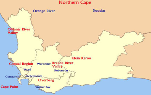 南非葡萄酒產區