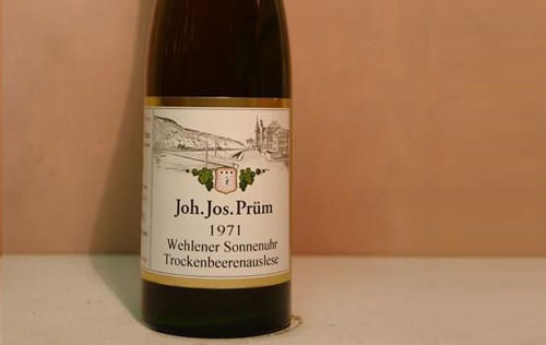 普朗溫勒內(nèi)日晷園逐粒枯萄精選雷司令甜白葡萄酒