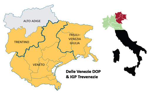 威尼姿產(chǎn)區(qū)地圖